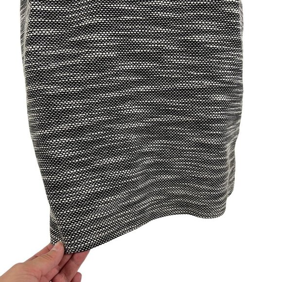 Banana Republic Sleeveless Dress Black & White Tweed V Neck size 0 Petite - Picture 5 of 10